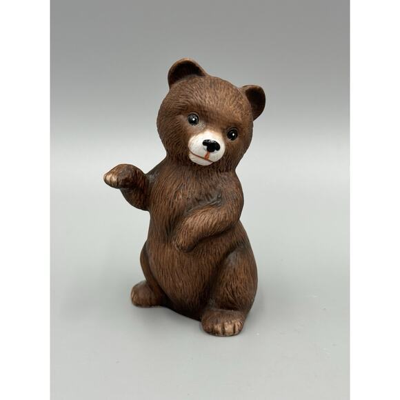 Vintage Homco Home Interiors #1414 Set of 3 Brown Bear Cubs Figurines - Picture 3 of 14